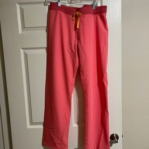 FIGS Women’s Neon Pink Livingston Basic Scrub Pants - Medium